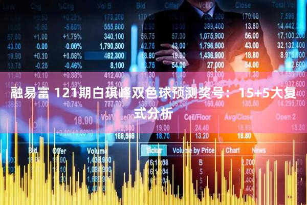 融易富 121期白琪峰双色球预测奖号：15+5大复式分析